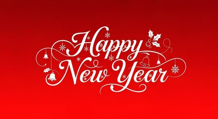 Happy New Year Typography