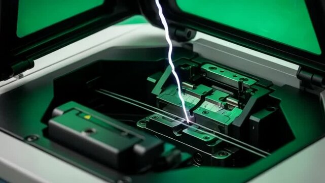 Automated Fiber Optic Splicing Process with Precision Engineering and Advanced Technology  for