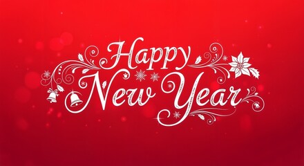 Happy New Year Typography