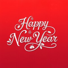 Happy New Year Typography
