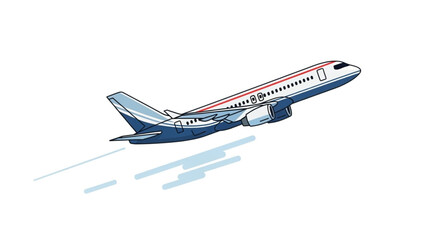 airplane isolated on white