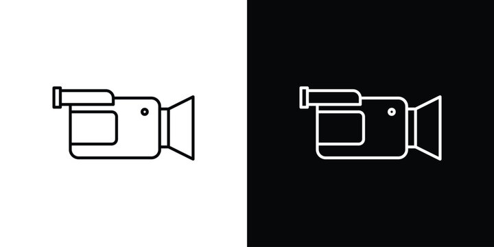 Camcorder icon logotype designs. modern icon design set