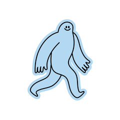 Smiling character and mascots, abstract stickers and line icons. Vector logo design template and graphic elements for advertising, branding, posters and banners