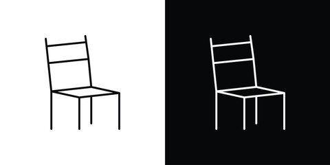 Chair icon logotype designs. modern icon design set