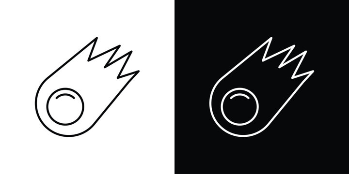 Comet icon logotype designs. modern icon design set
