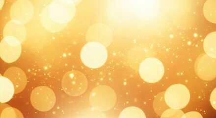 Abstract festive background with gold glitter Christmas particles glowing light flare confetti sparkle stars magic dust luxury texture shiny glow celebration illustration