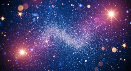 Abstract festive background with gold glitter Christmas particles glowing light flare confetti sparkle stars magic dust luxury texture shiny glow celebration illustration