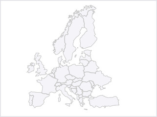 Fototapeta premium map of europe
