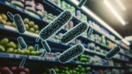 Visualizing Microbial Contamination in Supermarkets Unseen Hygiene Risks and Health Concerns