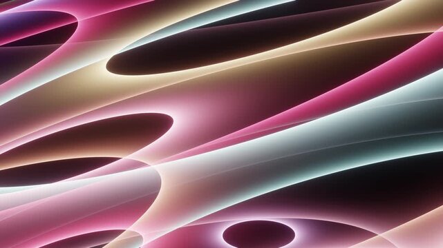 Abstract glowing pink purple wave background animation