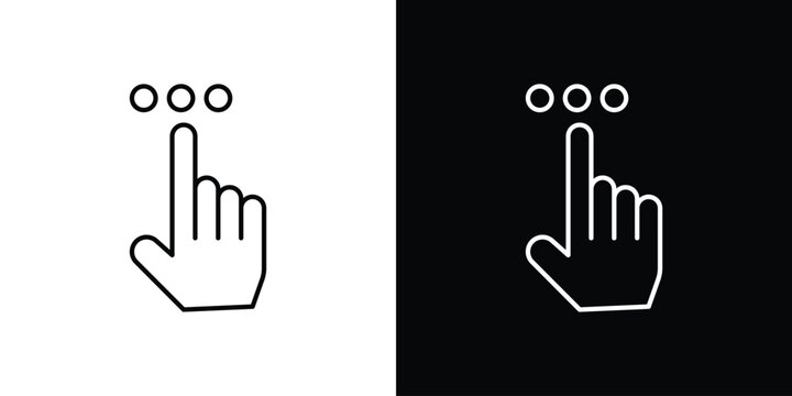 Interactive icon logotype designs. modern icon design set