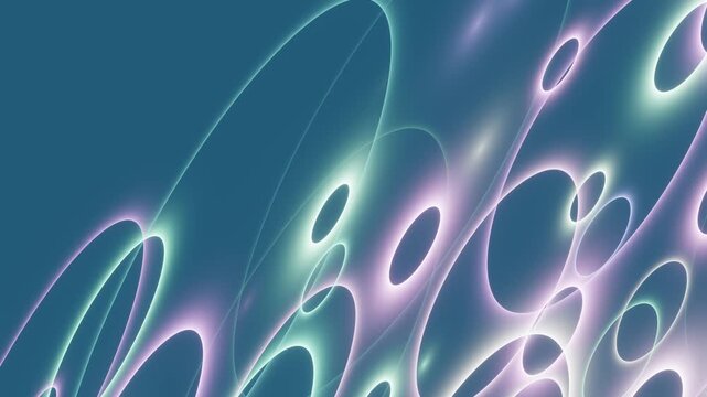 Abstract glowing lines moving slowly animation