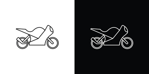 Motorcycle icon logotype designs. modern icon design set