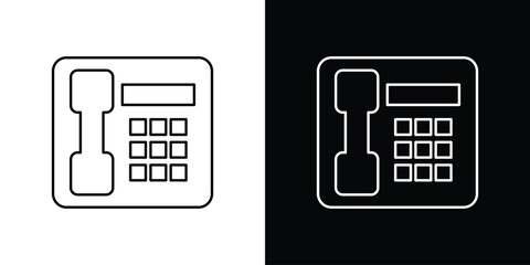 Office phone icon logotype designs. modern icon design set