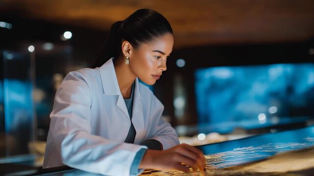 Curator collaborating with historians and scientists to authenticate newly discovered artifacts, symbolizing teamwork, research excellence, and the global importance of historical truth