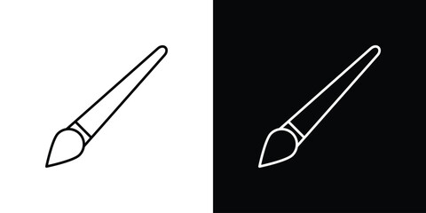 Paint brush icon logotype designs. modern icon design set