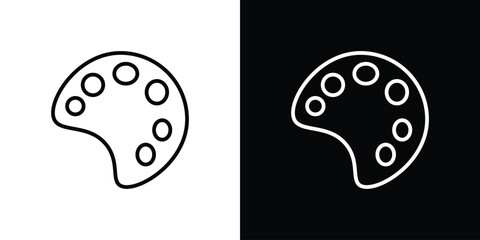 Palette icon logotype designs. modern icon design set