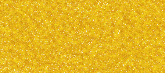 Golden glitter sparkle background. Texture appears festive, shiny, and luxurious. perfect for use in designs related to celebrations, parties, glamour, or holiday themes.