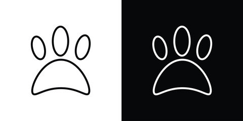 Paw icon logotype designs. modern icon design set