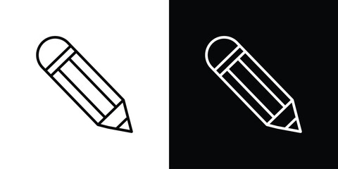 Pencil icon logotype designs. modern icon design set