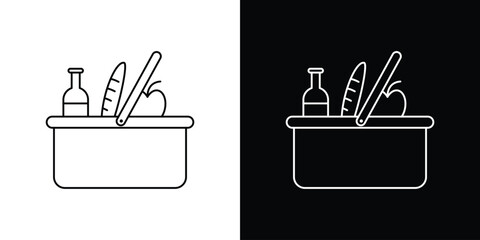 Picnic icon logotype designs. modern icon design set