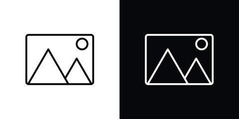 Picture icon logotype designs. modern icon design set