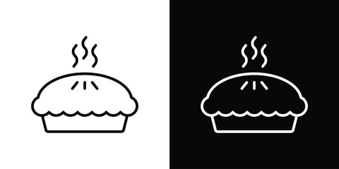 Pie icon logotype designs. modern icon design set
