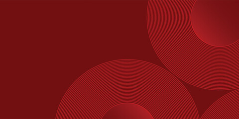 Red abstract circle background with dynamic shapes composition modern abstract design, Vector