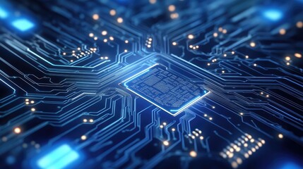 Close-up view of a complex circuit board.
