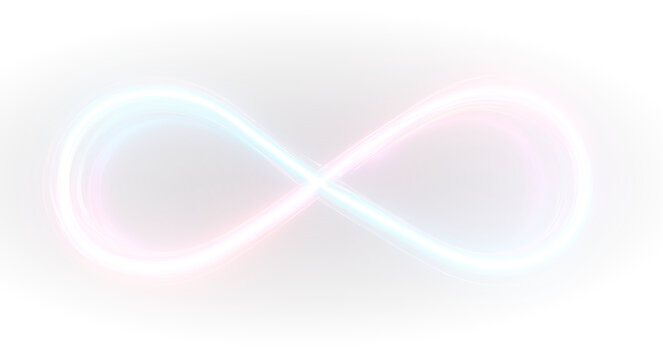 infinity symbol isolated on transparent background. PNG file.