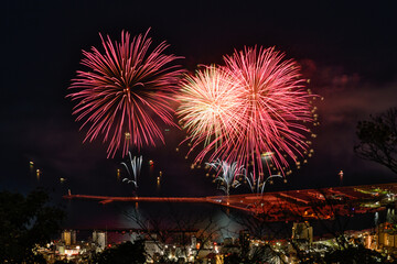 熱海の海上花火