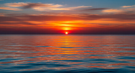 Obraz premium sunset over the sea