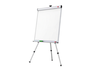 Portable Flip Chart Easel with Blank White Board Surface
