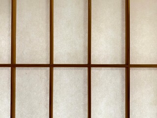 シンプルな障子の接写