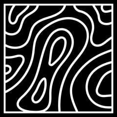 Topographic Map Icon