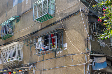old house windows and bars
