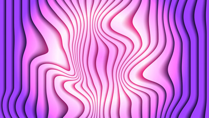 Abstract Pink and Purple Wavy Lines Gradient Background Illustration Design