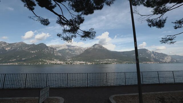 Walk to Lake Como in Onno, Italy