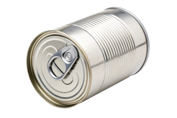 Silver Metal Food Can with Pull Tab