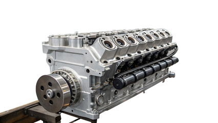 old machine isolated on white technology