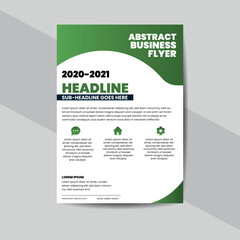 modern business design template with flyer and card layout