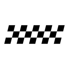 Black and White Checker Pattern, Racing Flag Check Pattern Vector Background