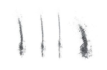 Obraz premium Liquid splash isolated transparent background 3d rendering 