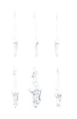 Obraz premium Liquid splash isolated transparent background 3d rendering 
