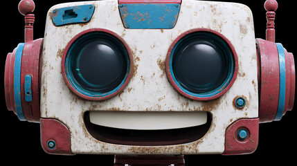 可愛いロボットの顔