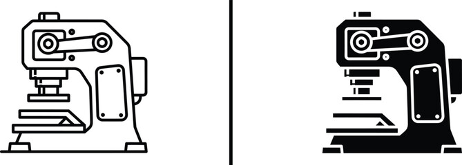 Mechanical Press Machine Icon – Industrial Metal Forming Equipment