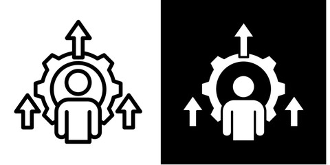 Skill Building  Icon Set Multiple Style Collection