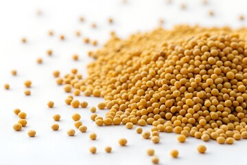 coriander seeds isolated on white