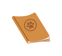 Dog Passport Document, Isolated Flat Vector Illustration