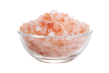 Bowl of himalayan pink salt